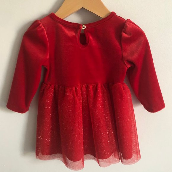 BABY RED SWEATER DRESS 6-12 MONTHS - Picture 2 of 3